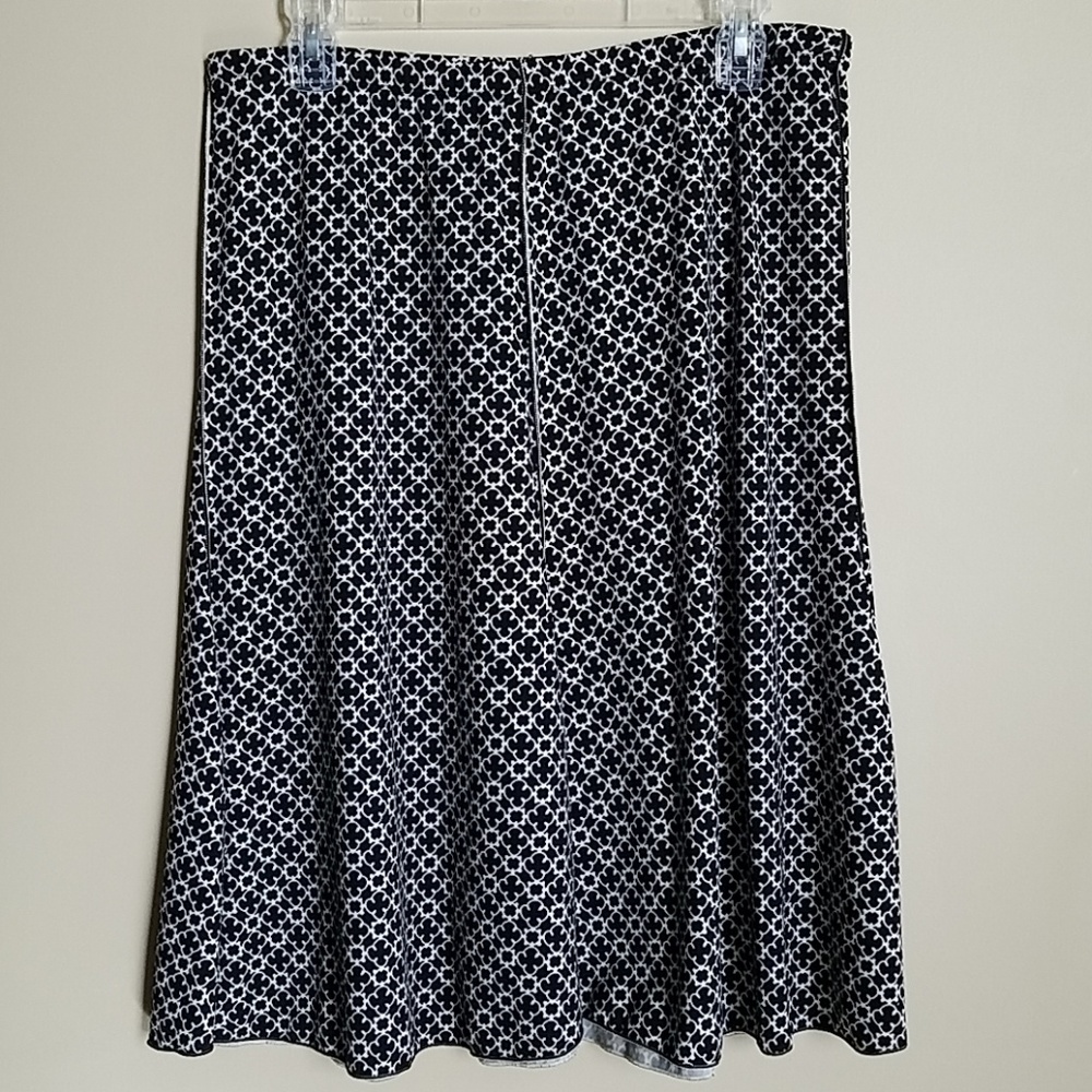 Black & white print skirt